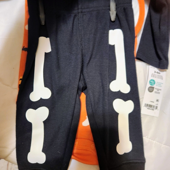 Carter's Black Skeleton Halloween Costume - Picture 3 of 3